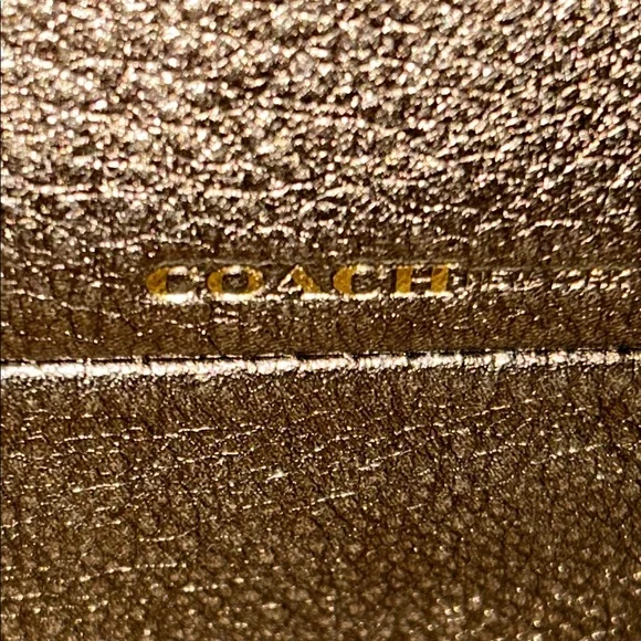 Coach Borough Leather Satchel in Metallic Bronze - Picture 7 of 12